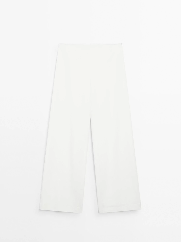 Pantalon palazzo taille haute - STUDIO