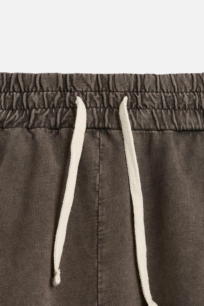 BERMUDA RELAXED FIT DÉLAVÉ