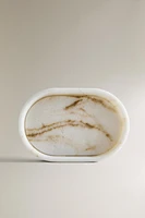 MARBLE-EFFECT BATHROOM SOAP DISH