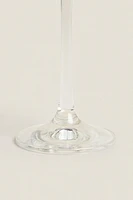 PLAIN BOHEMIA CRYSTAL FLUTE GLASS