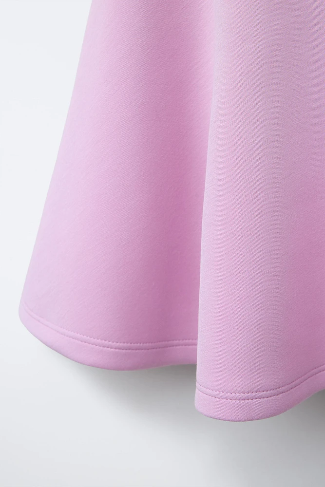 CONTRAST COLLAR TECHNICAL DRESS