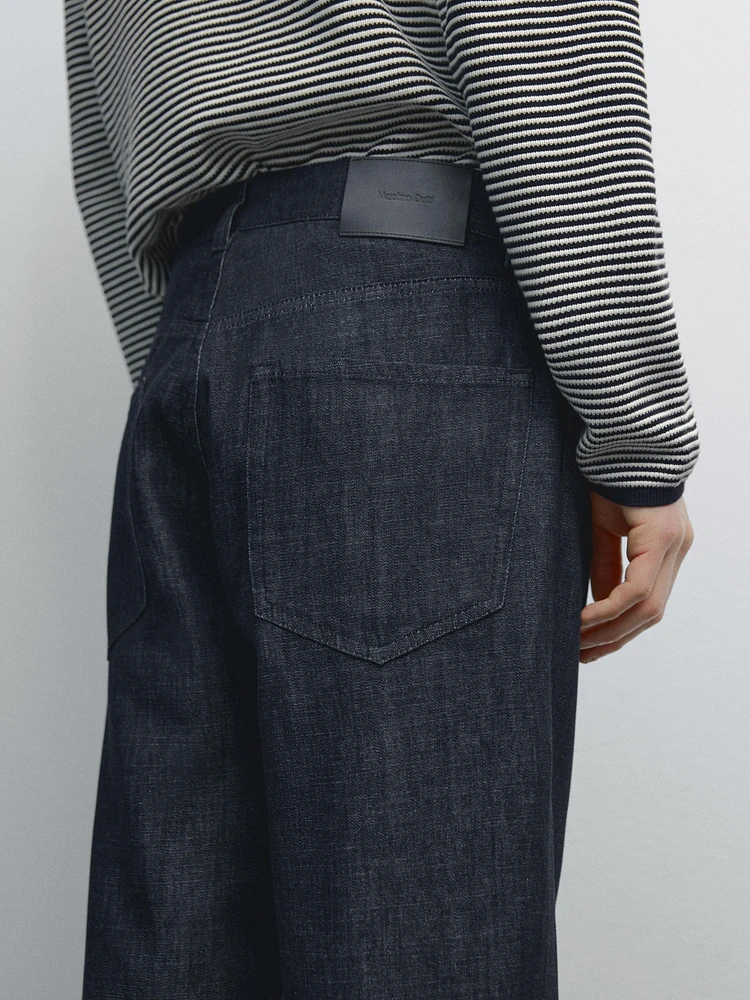 Jean tapered en coton mélangé