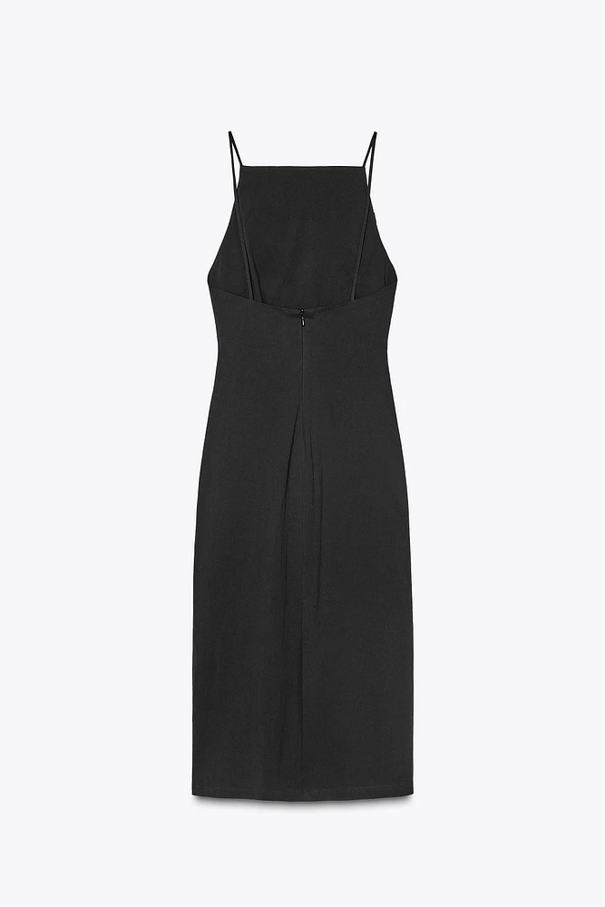 ZW COLLECTION DRAPED MIDI DRESS