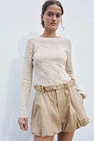 TEXTURED KNIT TOP