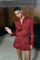 BLOUSON AVIATEUR EN JACQUARD