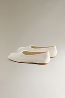 BALLERINES FOURRURE CUIR