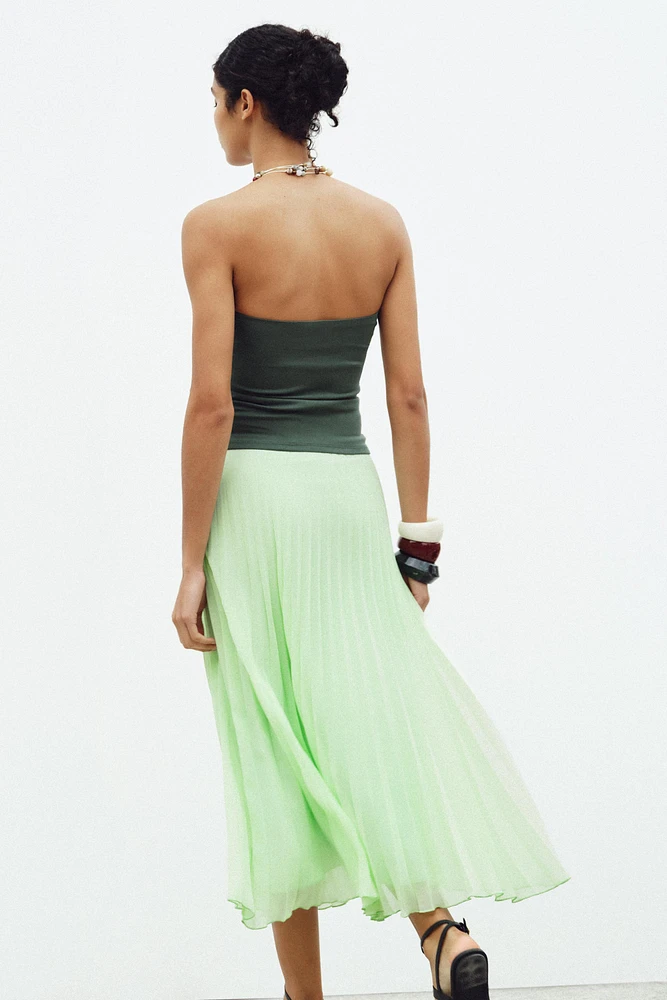 PLEATED MIDI SKIRT