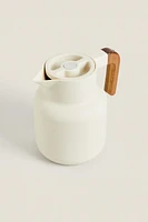 THERMOS WITH ACACIA HANDLE