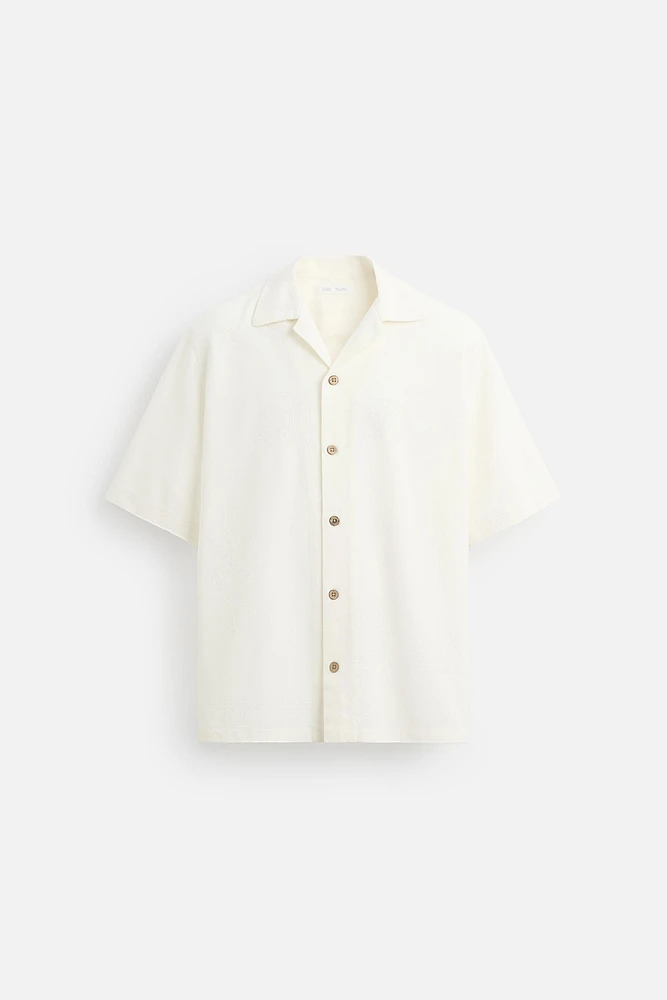 RELAXED FIT EMBROIDERED SHIRT