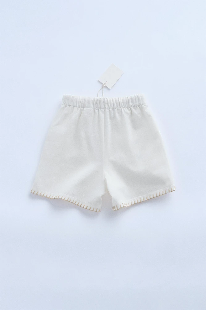 ZARA TIMELESS - TOPSTITCH BERMUDA SHORTS