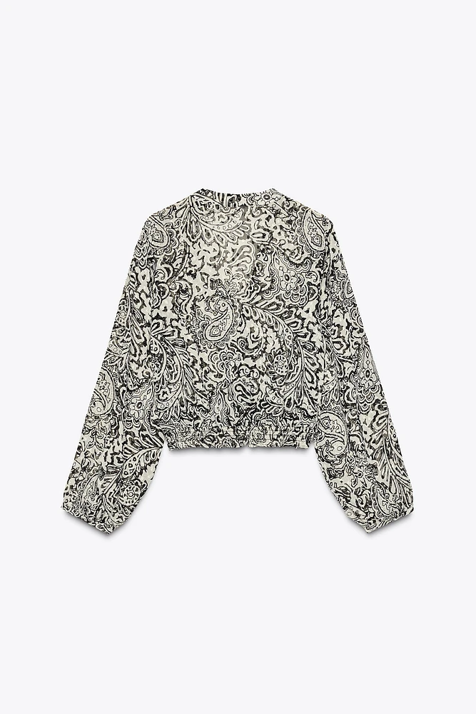 SWISS DOT PRINT SHIRT