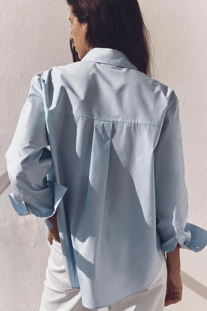 COMBINED BUTTON POPLIN SHIRT