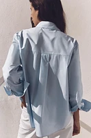 COMBINED BUTTON POPLIN SHIRT