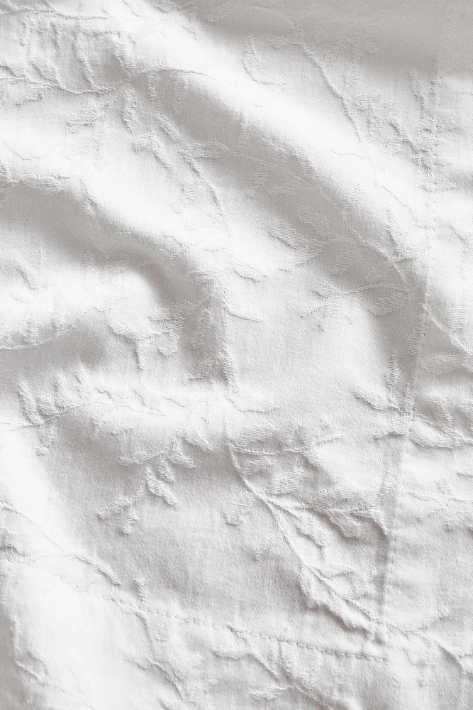 NAPPE JACQUARD FEUILLES
