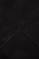 SEAMED LEATHER BEAN BAG CHAIR