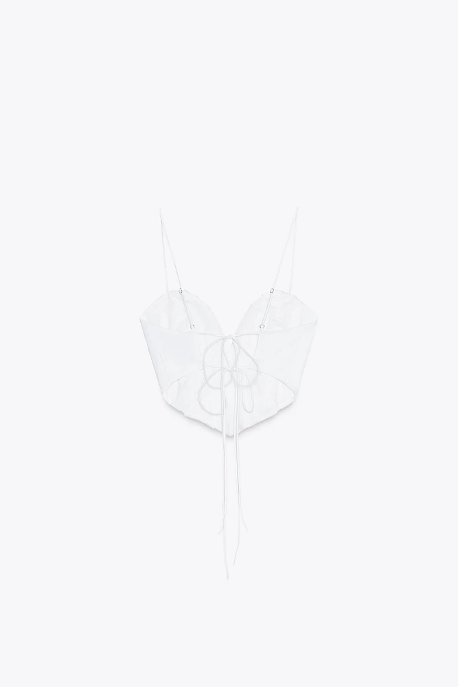 SWEETHEART CROP TOP