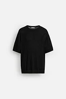 T-SHIRT EN MAILLE RÉSILLE