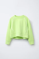 SWEAT À LISERÉS EN MODAL