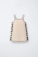 ROBE EN MAILLE À FLEURS CROCHET