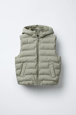 HOODED PADDED VEST