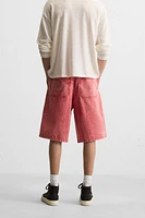 BERMUDA DÉLAVÉ RELAXED FIT
