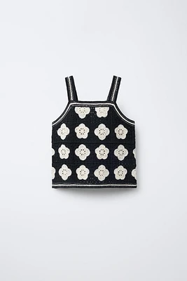 FLORAL KNIT TOP