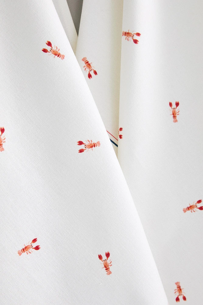 SET OF LOBSTER COTTON KITCHEN TOWELS (SET OF 2)
