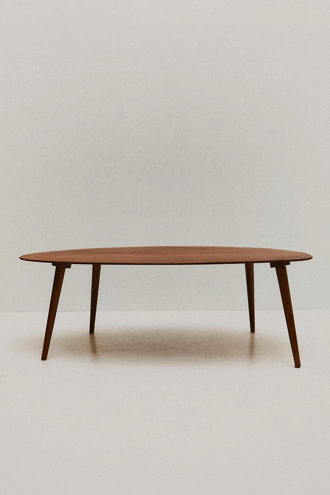 BEVELED WOODEN COFFEE TABLE