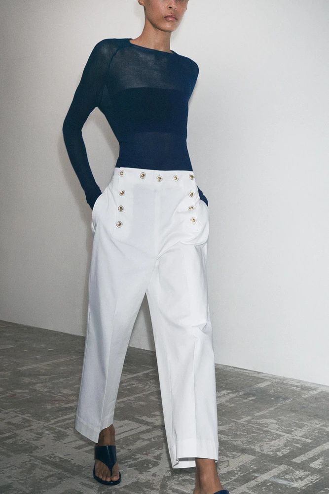PANTALON À BOUTONS ZW COLLECTION