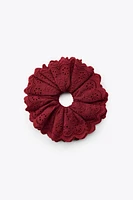 EMBROIDERED OPENWORK SCRUNCHIE