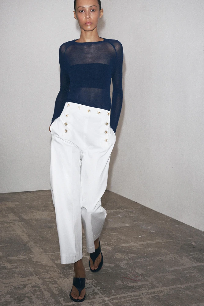 PANTALON À BOUTONS ZW COLLECTION