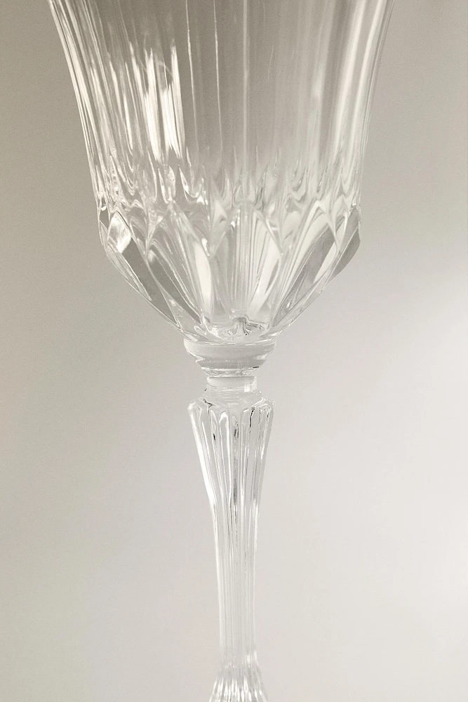 ENGRAVED CRYSTALLINE WATER GLASS