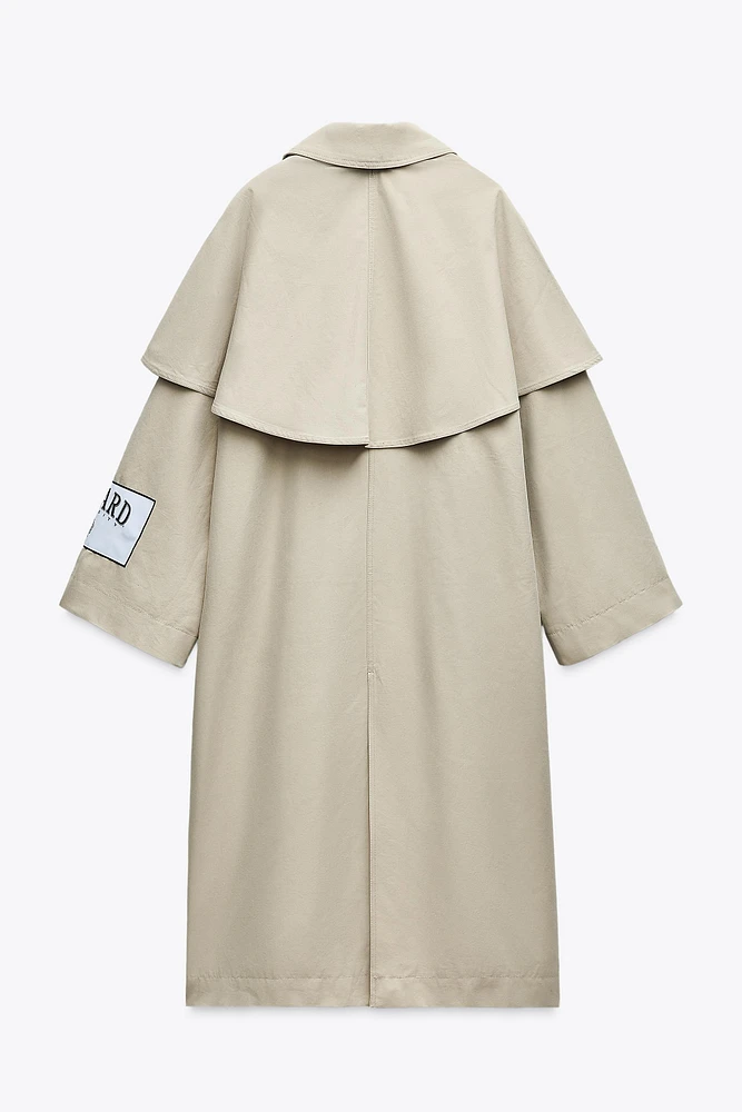 HARVARD UNIVERSITY CAPE TRENCH COAT