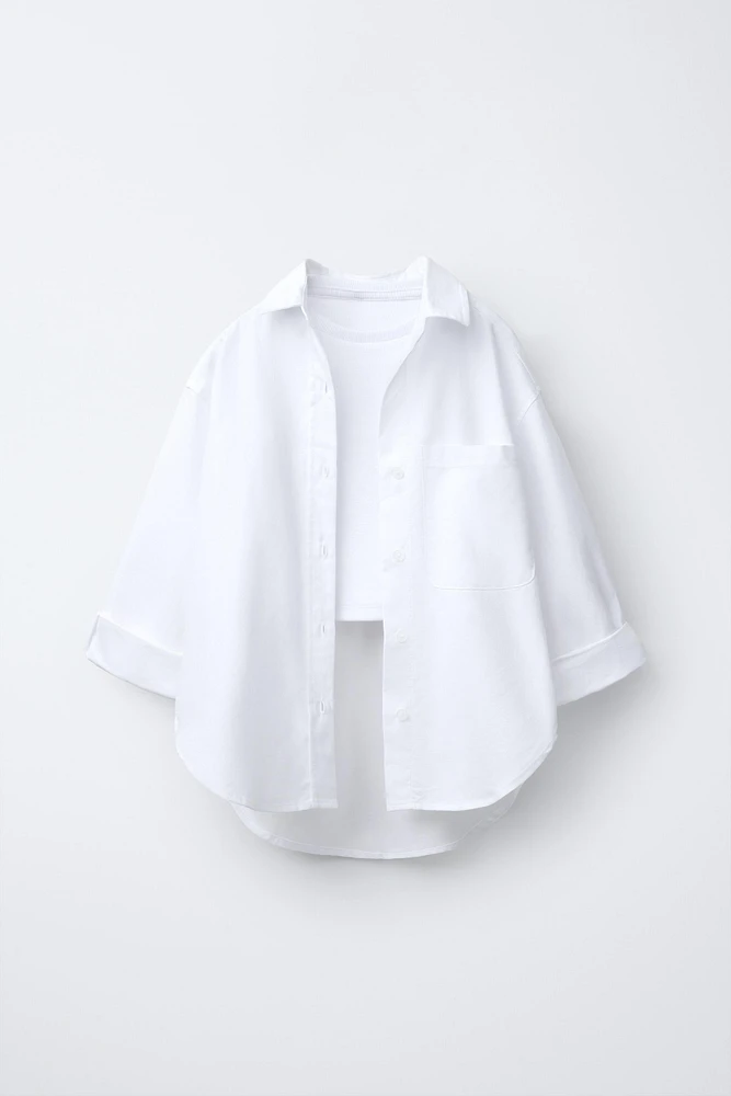 PACK CHEMISE OXFORD AVEC T-SHIRT RIB