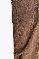 TEXTURED CARGO PANTS