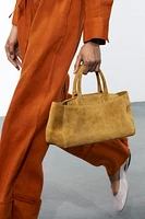 MINI SAC DE VILLE EN CROÛTE DE CUIR