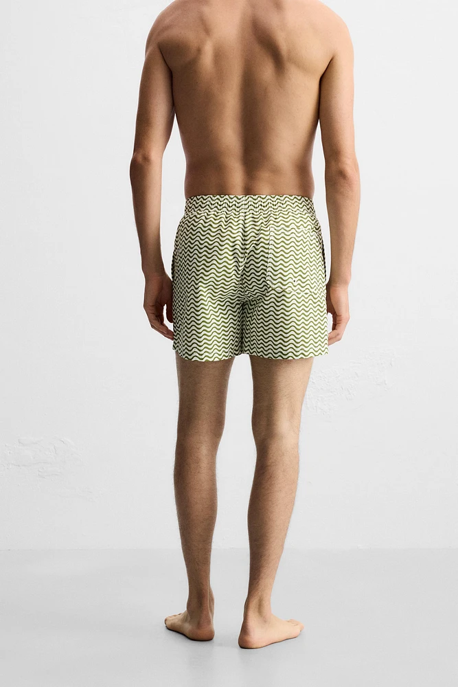 WAVE MID-LENGTH SWIMSUIT