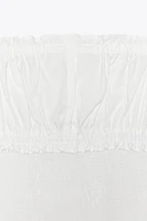 TIE POPLIN TOP