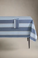 DYED THREAD STRIPED TABLECLOTH