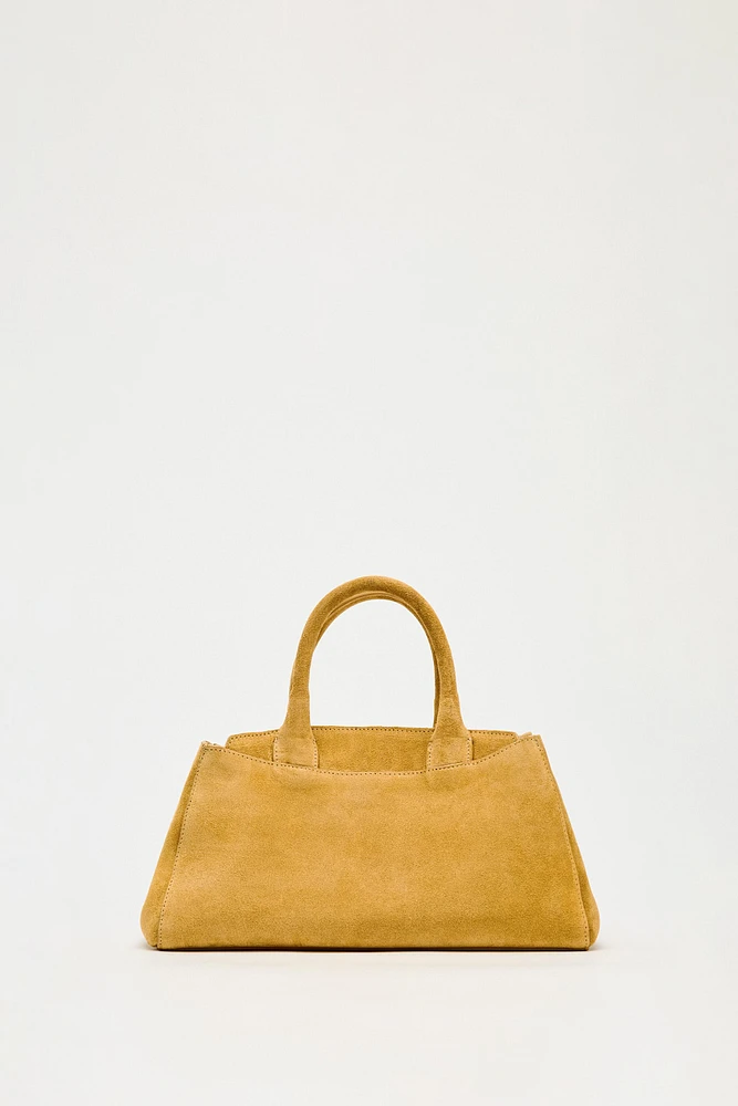MINI SAC DE VILLE EN CROÛTE DE CUIR