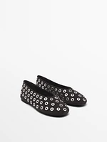 Ballerines détails métalliques