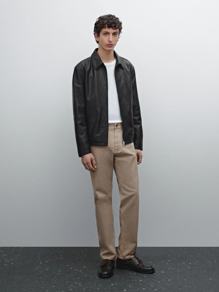 Faux jean relaxed fit