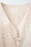 SWISS EMBROIDERED PATCHWORK KIMONO