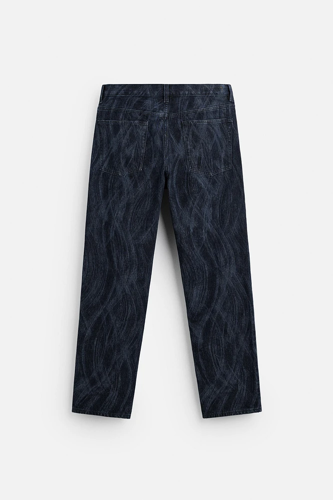 JEAN STRAIGHT FIT ESTAMPADO