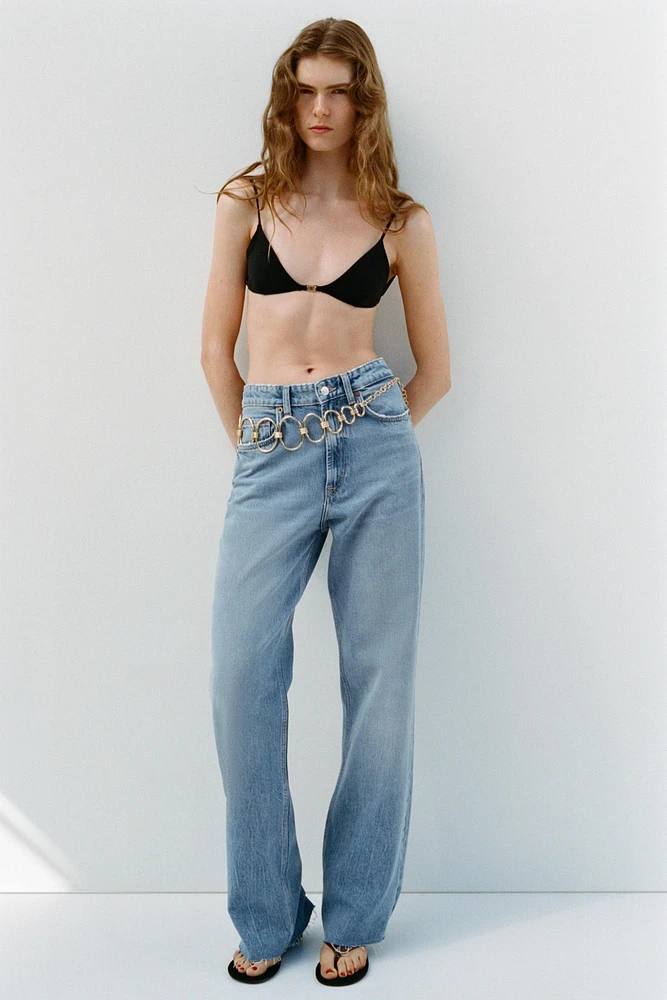 TRF HIGH RISE WIDE LEG JEANS