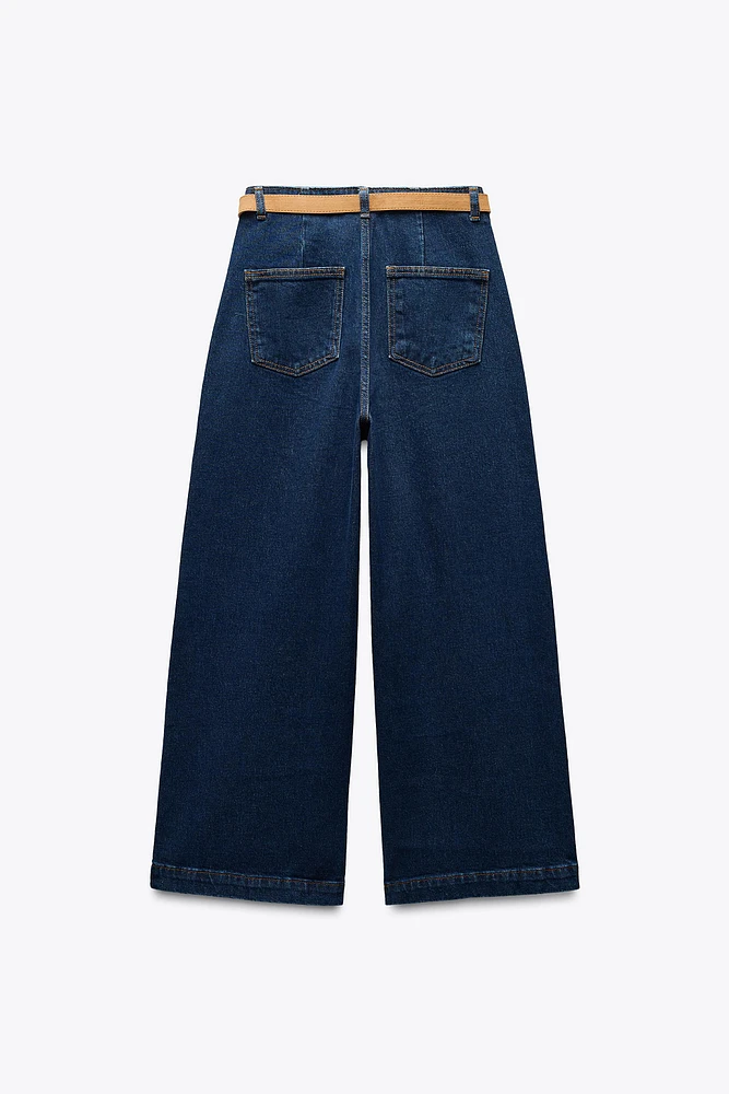 JEAN Z1975 COUPE LARGE, LONGUEUR RACCOURCIE, TAILLE HAUTE ET CEINTURE