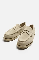 MOCASSIN EN CUIR À MASQUE CASUAL