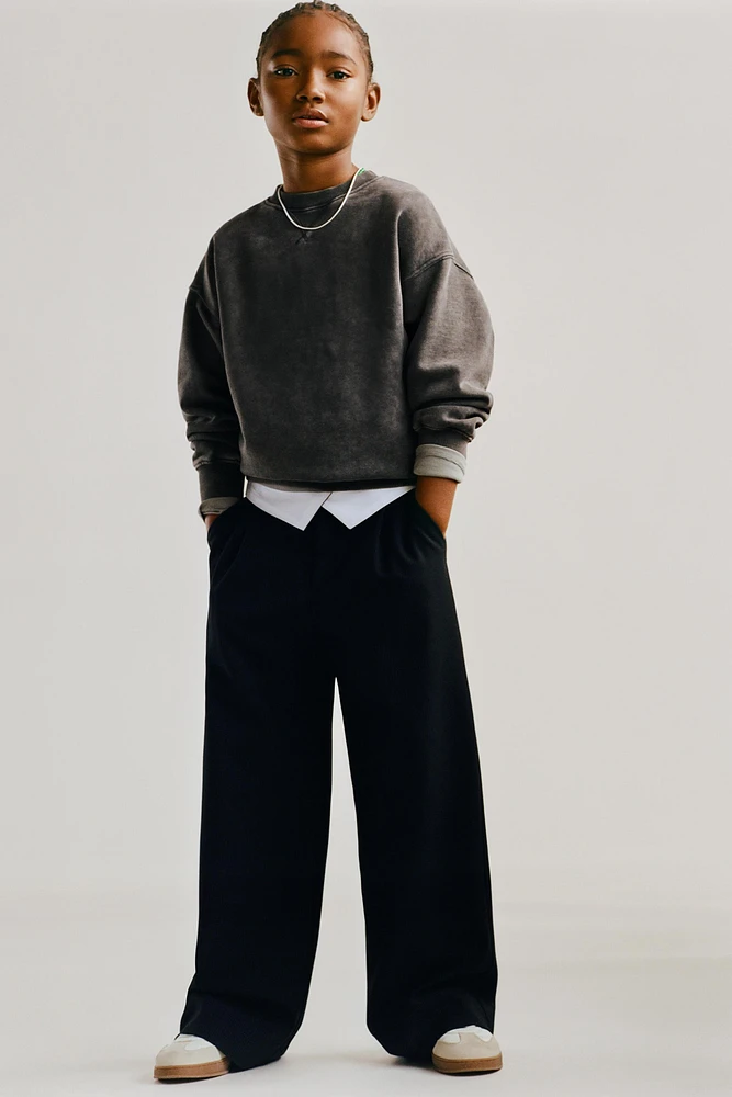 PANTALON AVEC TAILLE À REVERS