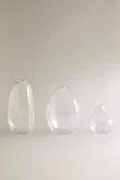 SMALL IRREGULAR GLASS VASE