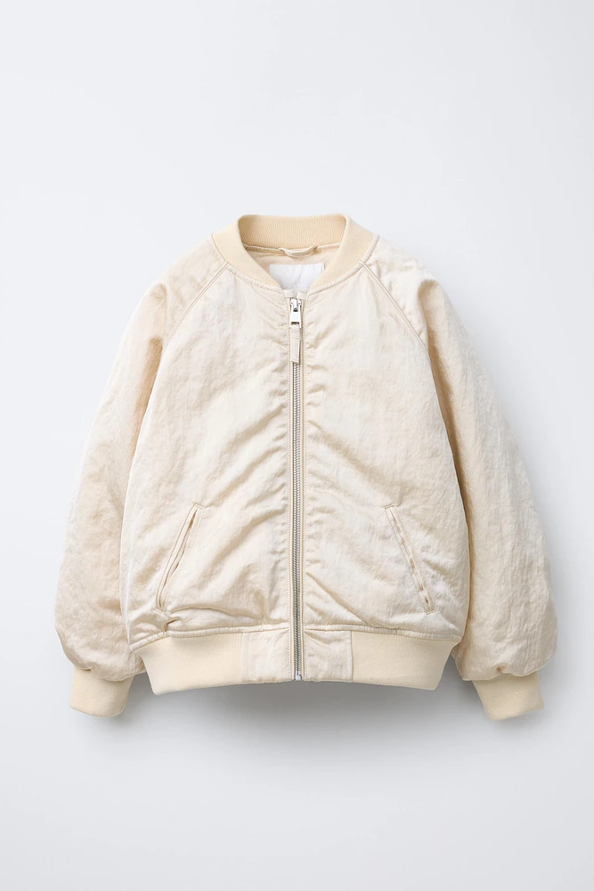 SATEEN BOMBER JACKET